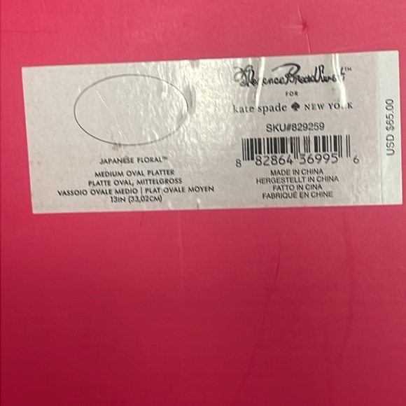 Kate Spade Lenox Platter NIB - Picture 6 of 6